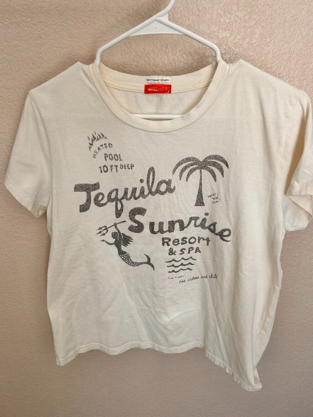 Mother Tequila Sunrise Women’s T Shirt Size M Short Sleeve Cotton Blend